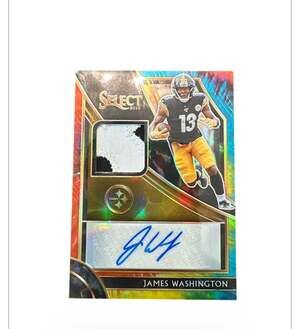 JAMES WASHINGTON 2018 PANINI SELECT 2-COLOR PATCH AUTO TIE DYE PRIZM RC 9/25
